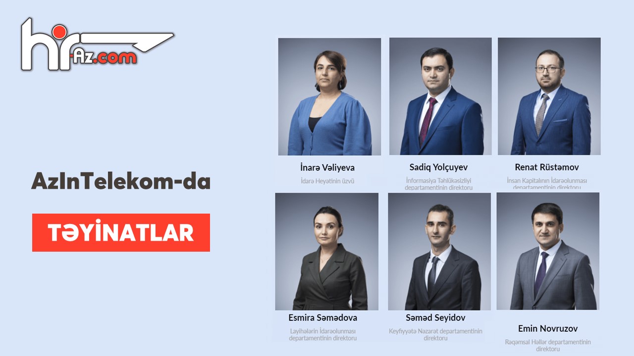 “AzInTelekom”da ciddi dəyişiklər: 6 yeni təyinat baş tutub